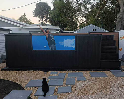 above ground pool shipping container