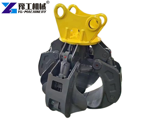 excavator orange peel grapple