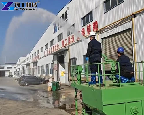 hydro seed sprayer operation