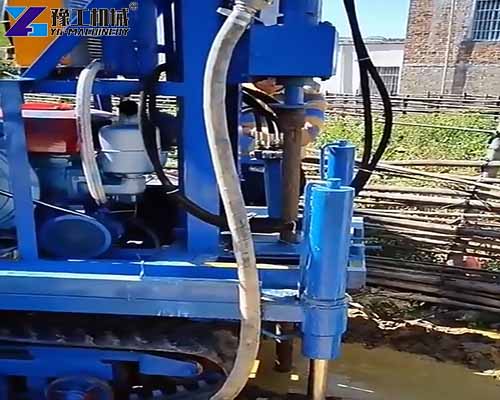 mini borewell drilling machine operation