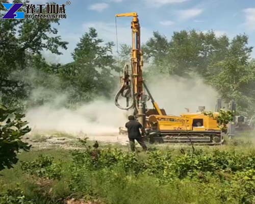reverse circulation drilling rig operation