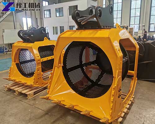 rock screening bucket for excavator
