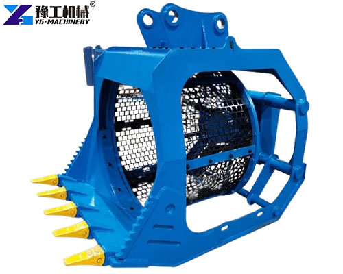rotary screening bucket