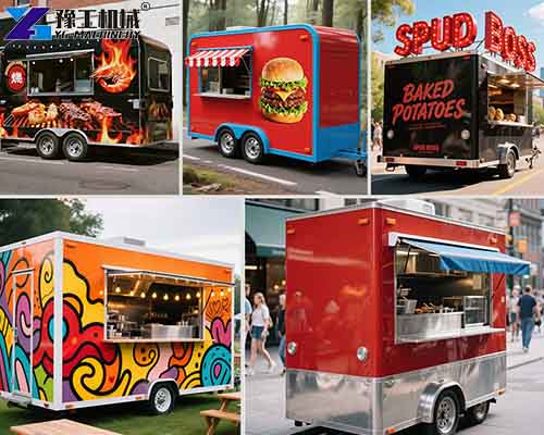 various designs kitchen mobile trailer