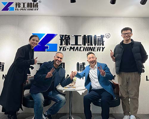 yg machinery overseas customer visiting