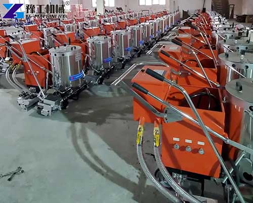 line marking equipment at factory