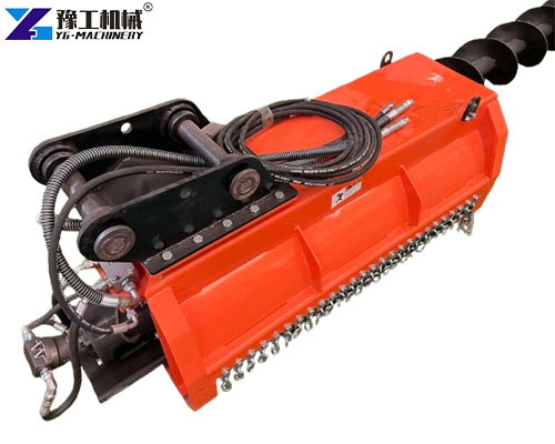 mulcher attachment for a mini-excavator