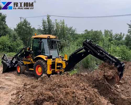 wheeled backhoe loader application